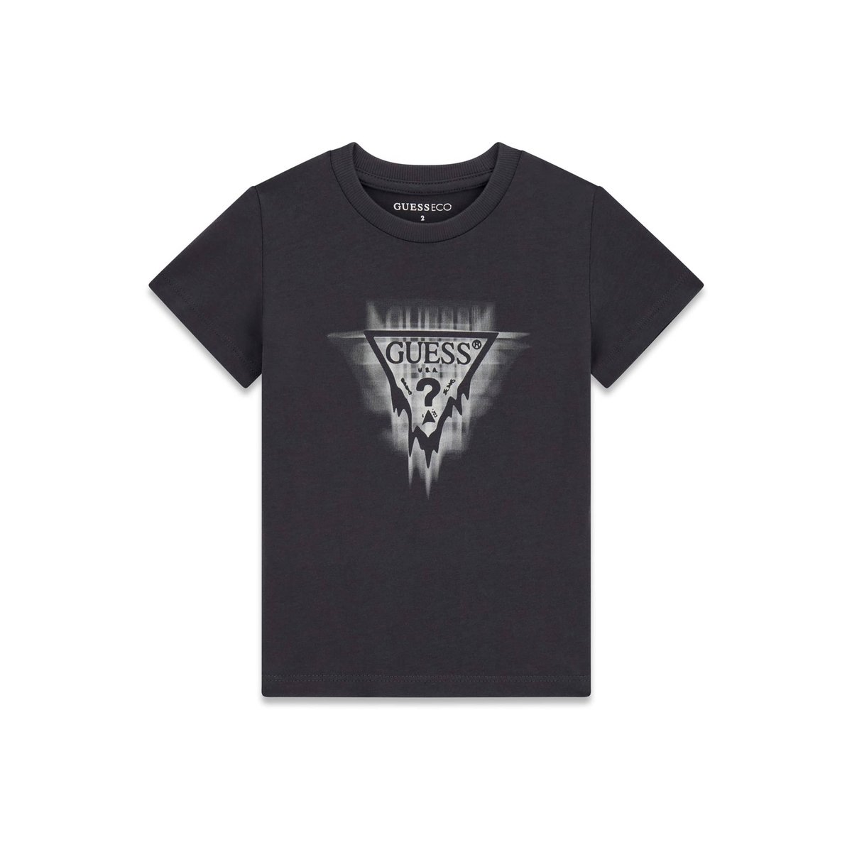 T-Shirt Logo Triangulaire gris foncé, GUESS KIDS