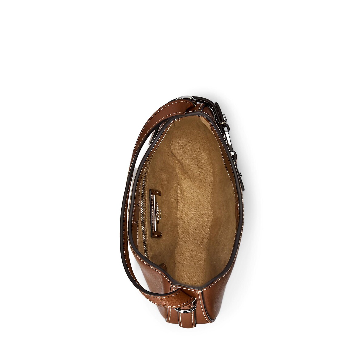 Sac en cuir porté épaule, à bandoulière, TASHA camel, LAUREN RALPH LAUREN