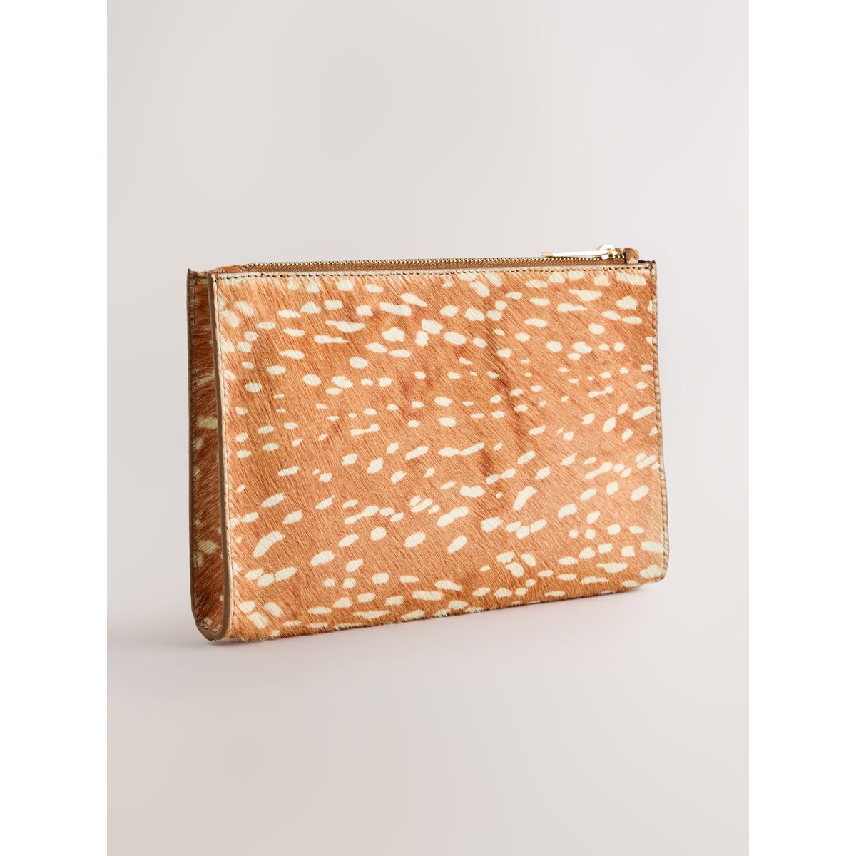 Pochette en cuir à imprimé cerf animal, NEXT