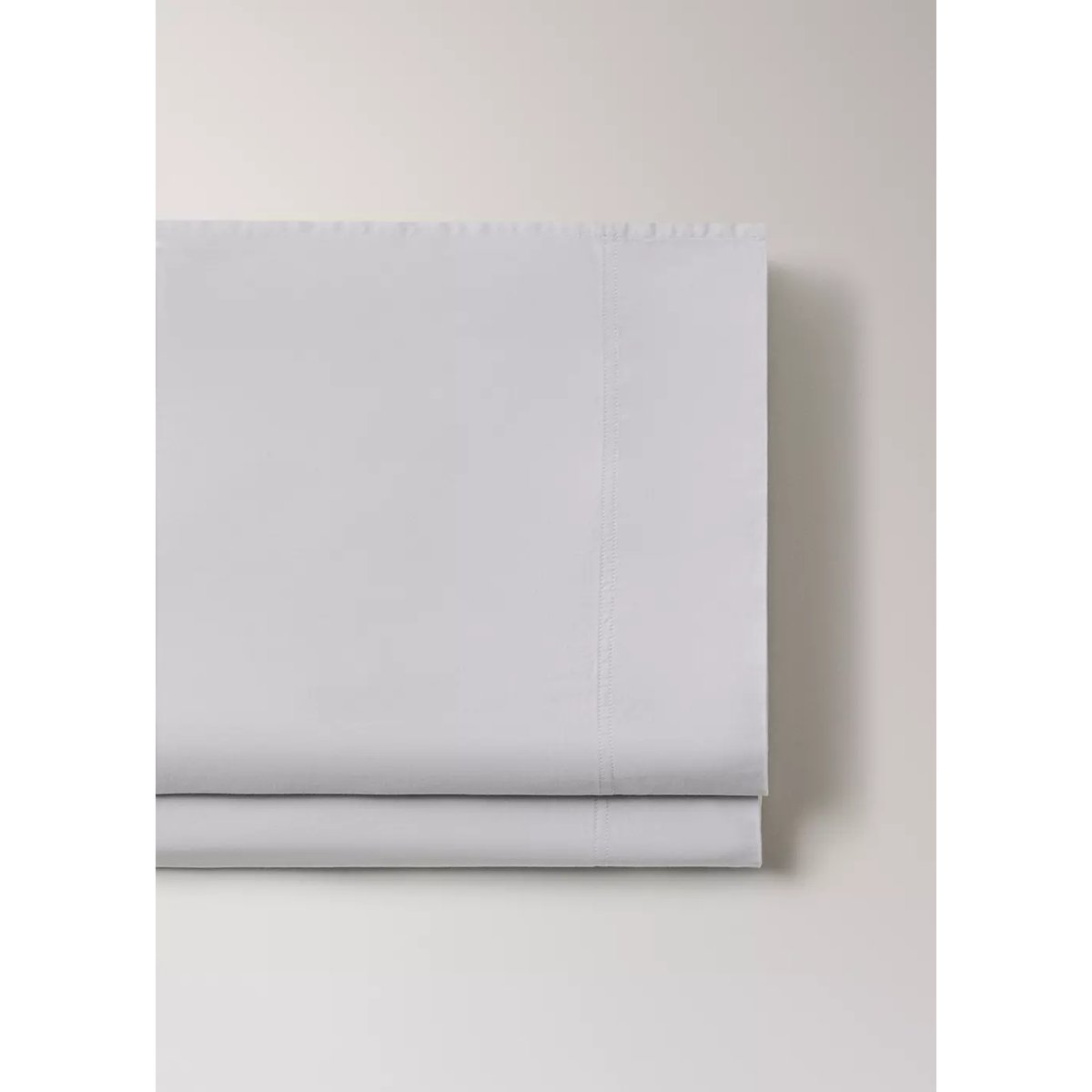 Drap plat en satin double surpiqûre Lit 90 cm violet clair/pastel, MANGO HOME