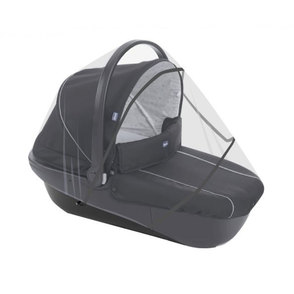 Moustiquaire de poussette 3 en 1 universelle gris clair, HOME MAISON