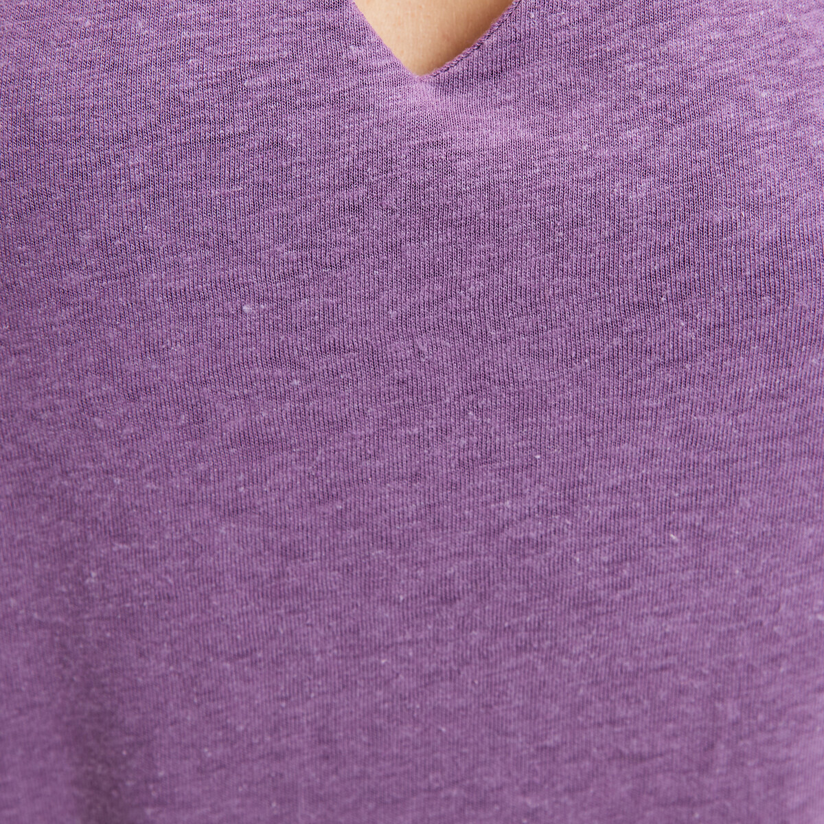 Linen/Viscose Sleeveless Maxi Dress purple, LA REDOUTE COLLECTIONS