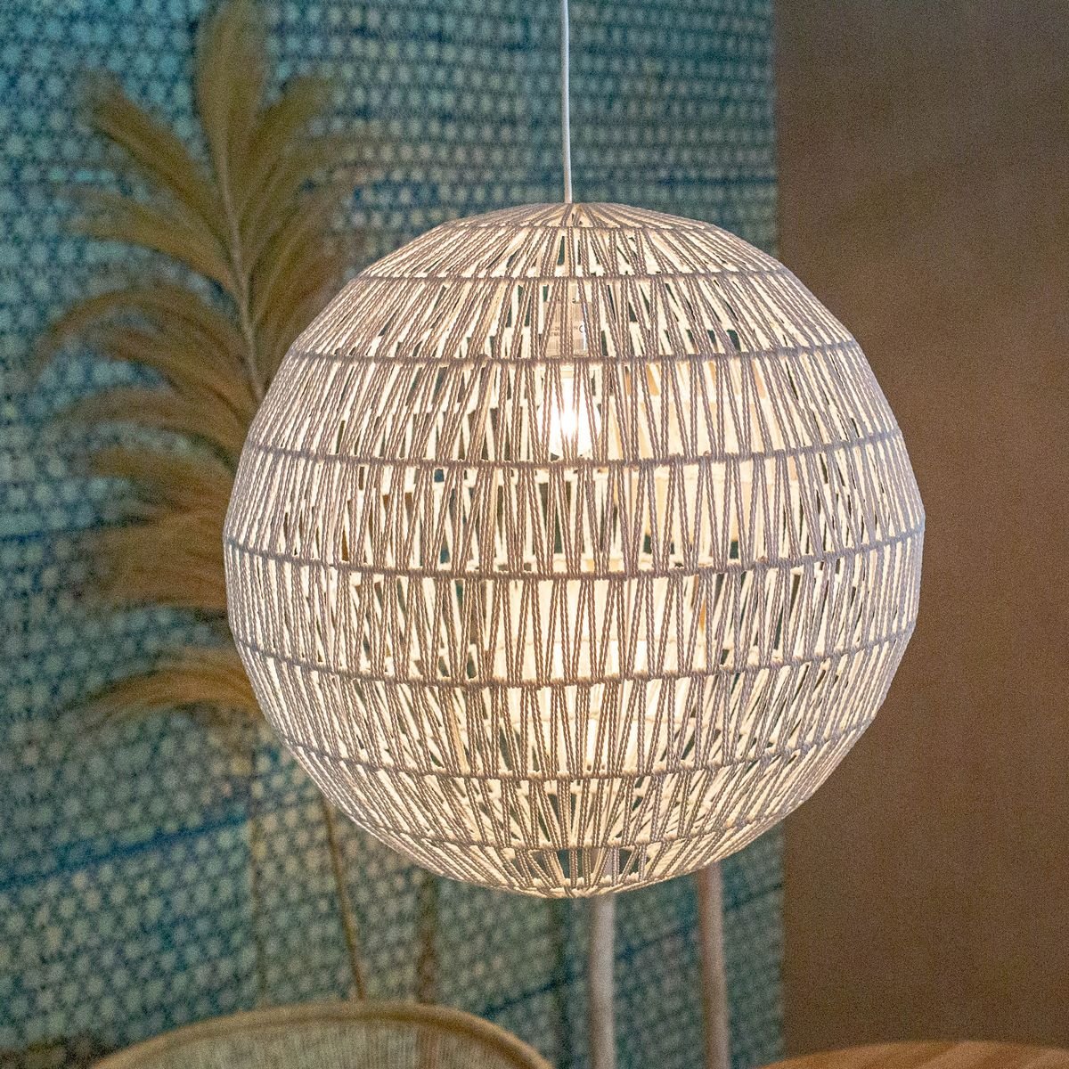 Suspension en corde blanc, NOW'S HOME