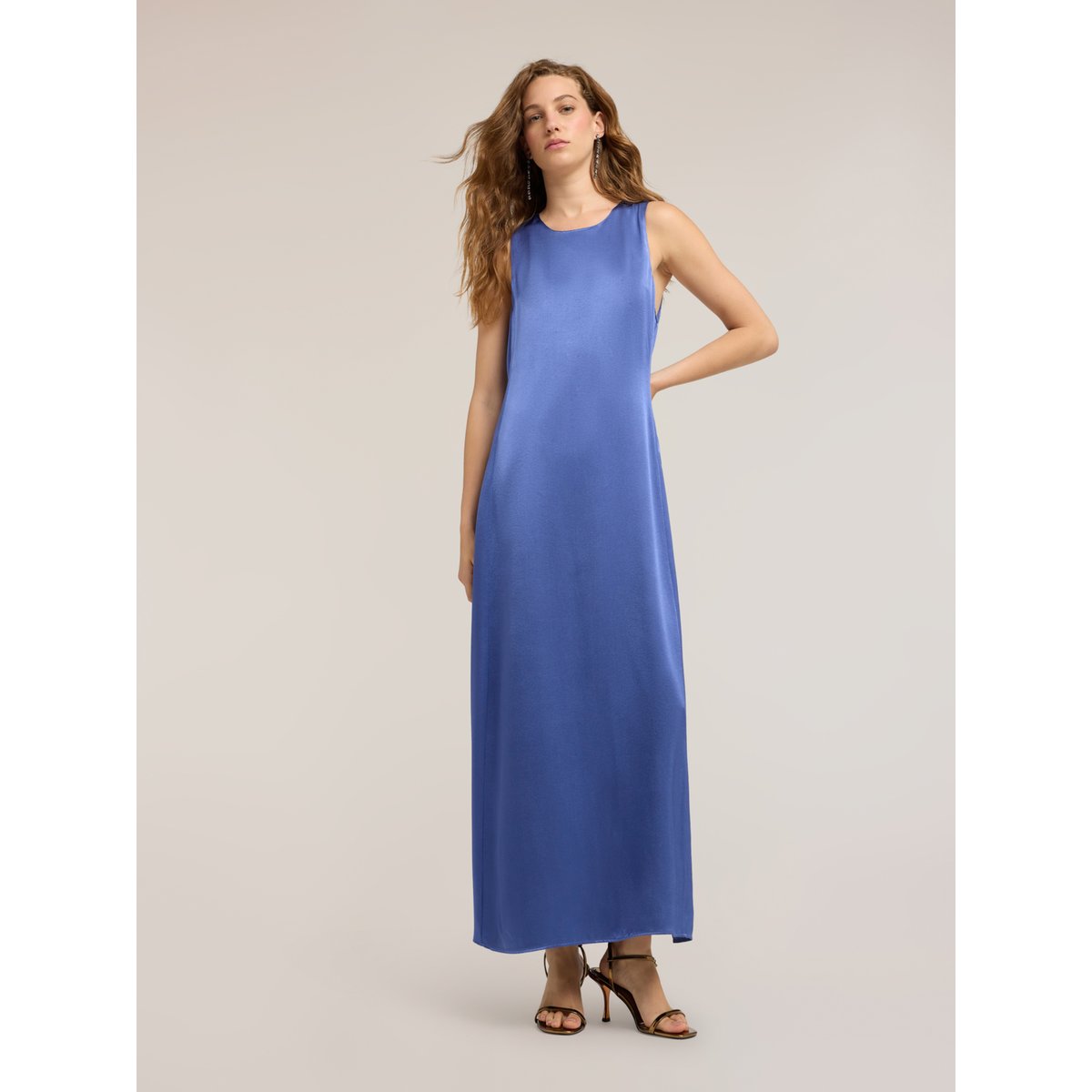 Robe longue ligne A bleu, MOTIVI