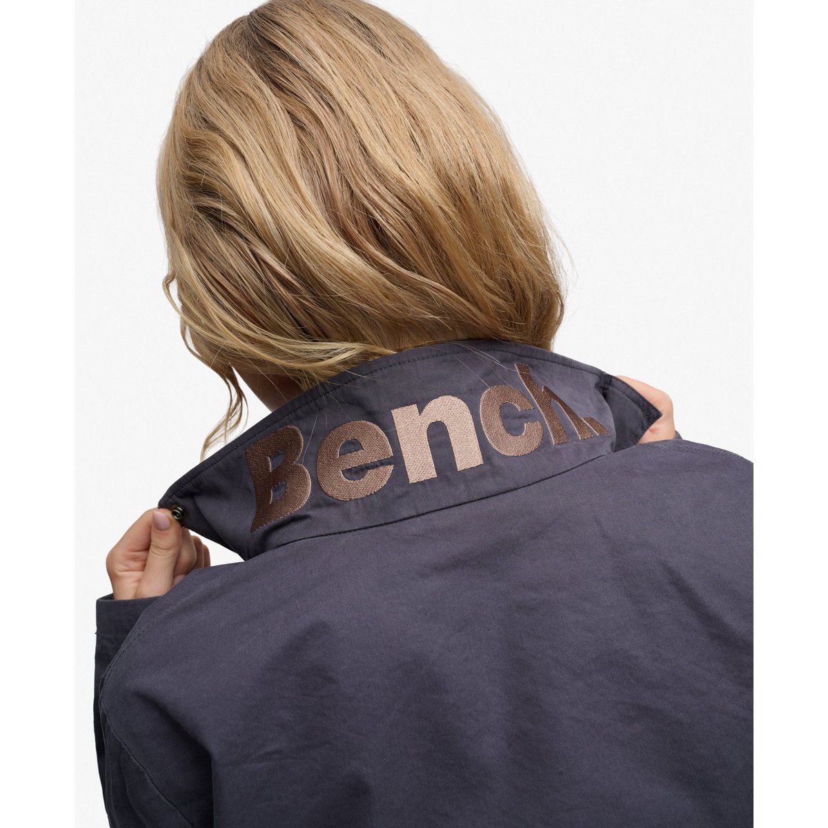 Veste Col Montant Bench Pêche anthracite/ dune, SUPERDRY