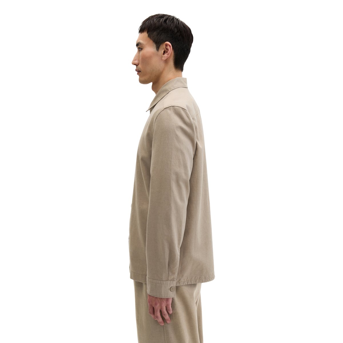 Survêtement en mélange de TENCEL™ Lyocell et de lin beige, MARC O'POLO