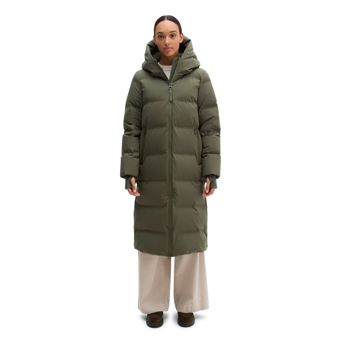 Manteau en duvet MOP x Function en tissu technique imperméable à deux couches marron, MARC O'POLO