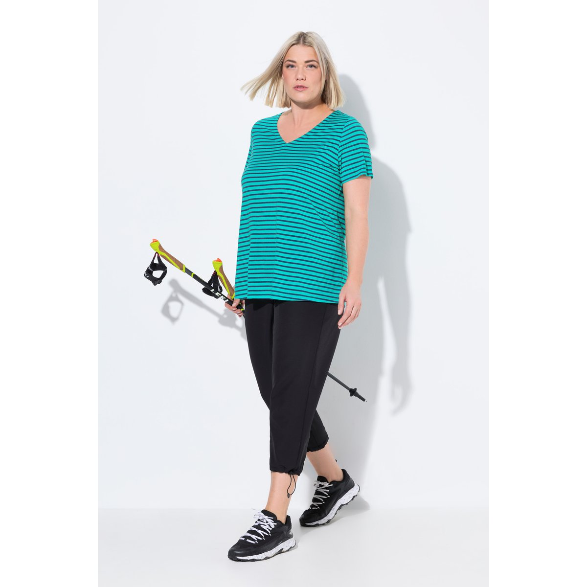 Pantalon softshell 3/4 ultra-fin. Bas de noir, ULLA POPKEN
