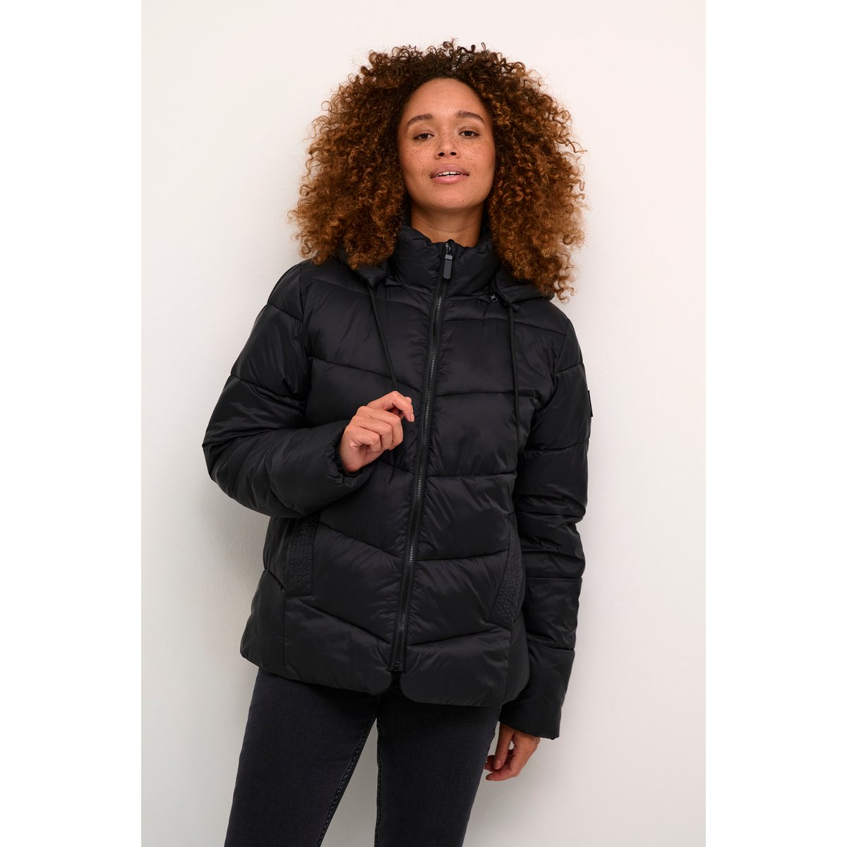 Manteau noir black deep, KAFFE