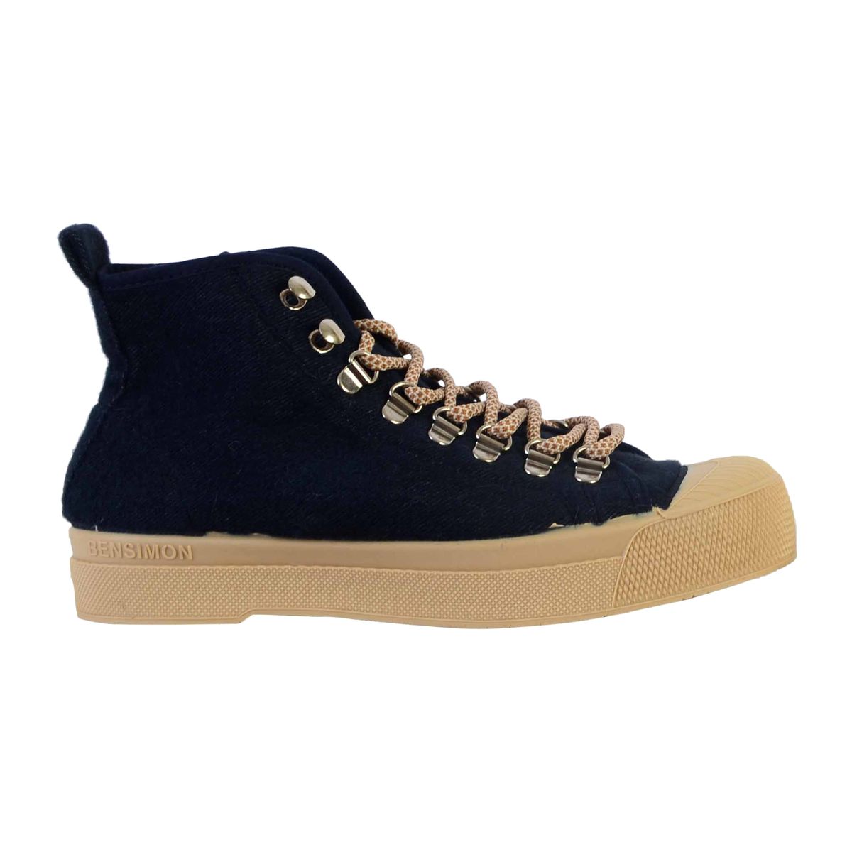 Tennis Lacets Stella Wool marine, BENSIMON.