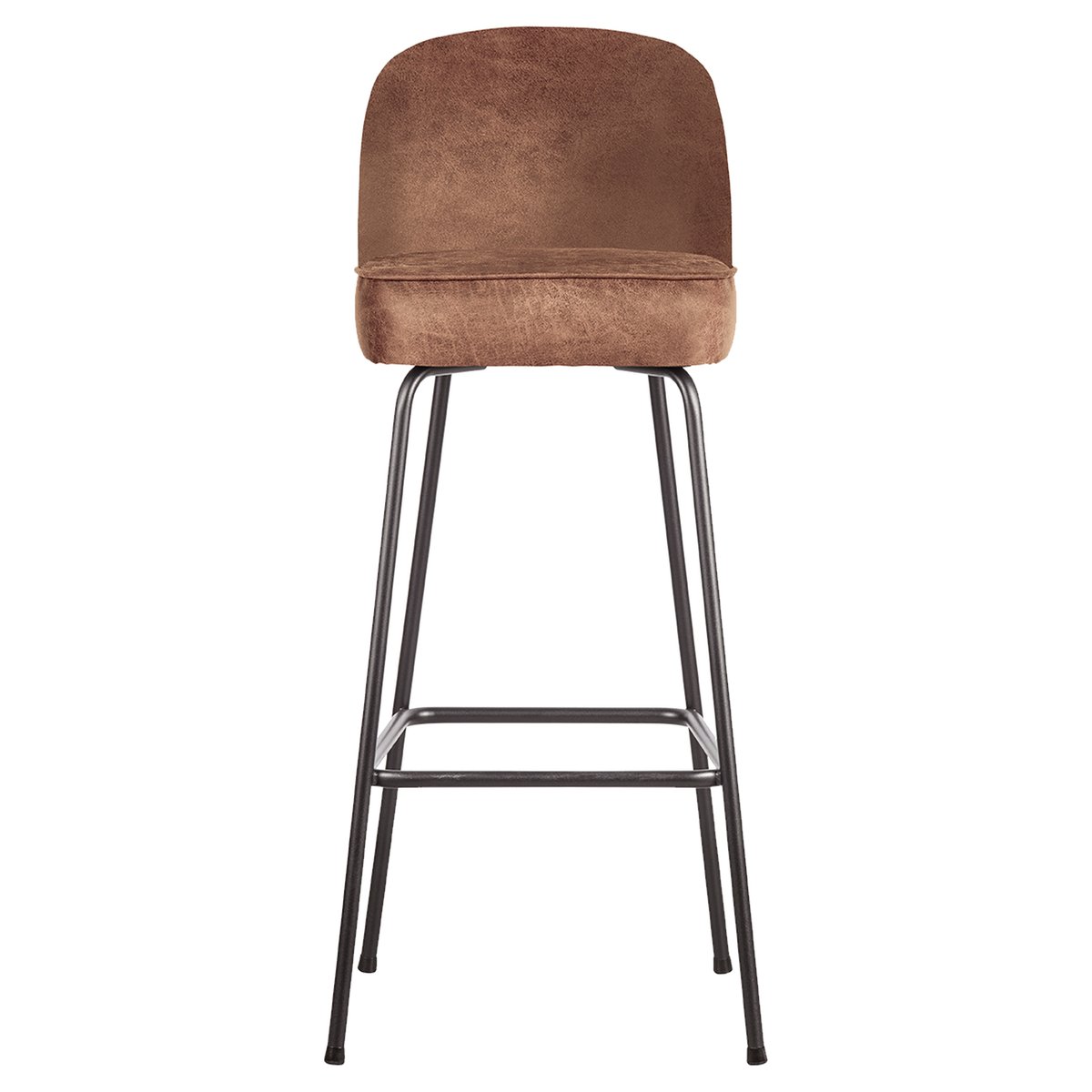 Tabouret de bar en similicuir VOGUE cognac, WOOOD