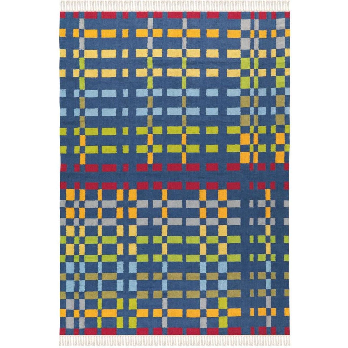 Tapis rectangulaire en laine fait main multicolore, ARTE ESPINA