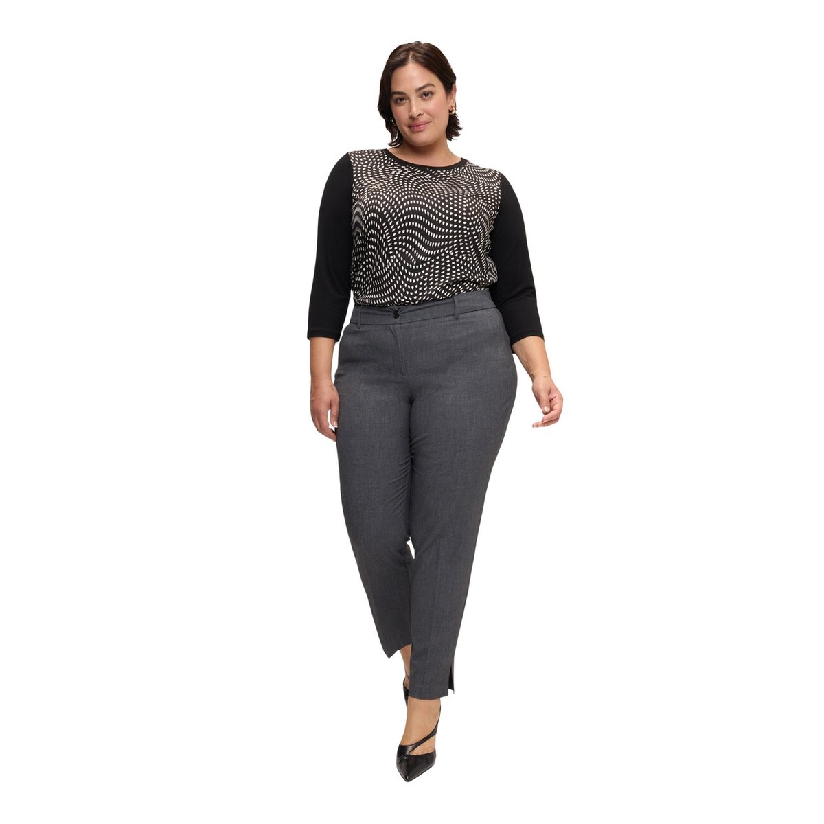 Pantalon Carrot Fit gris, FIORELLA RUBINO