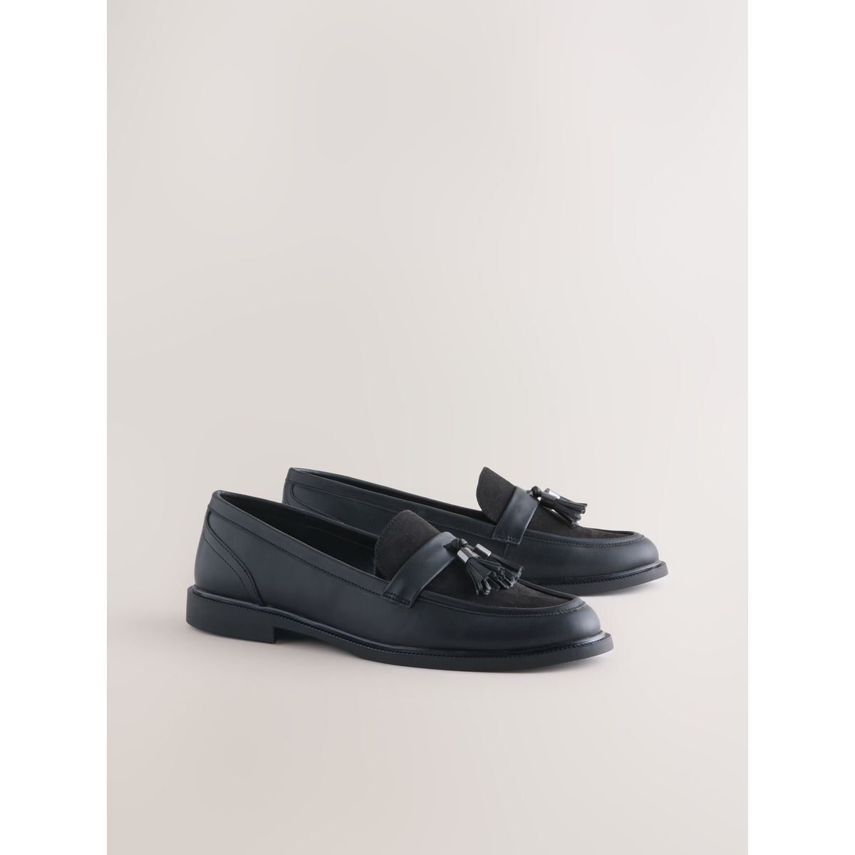Mocassins à pampilles forever comfort noir, NEXT