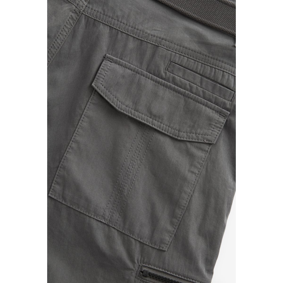 Pantalon cargo à ceinture coupe ample gris anthracite, NEXT
