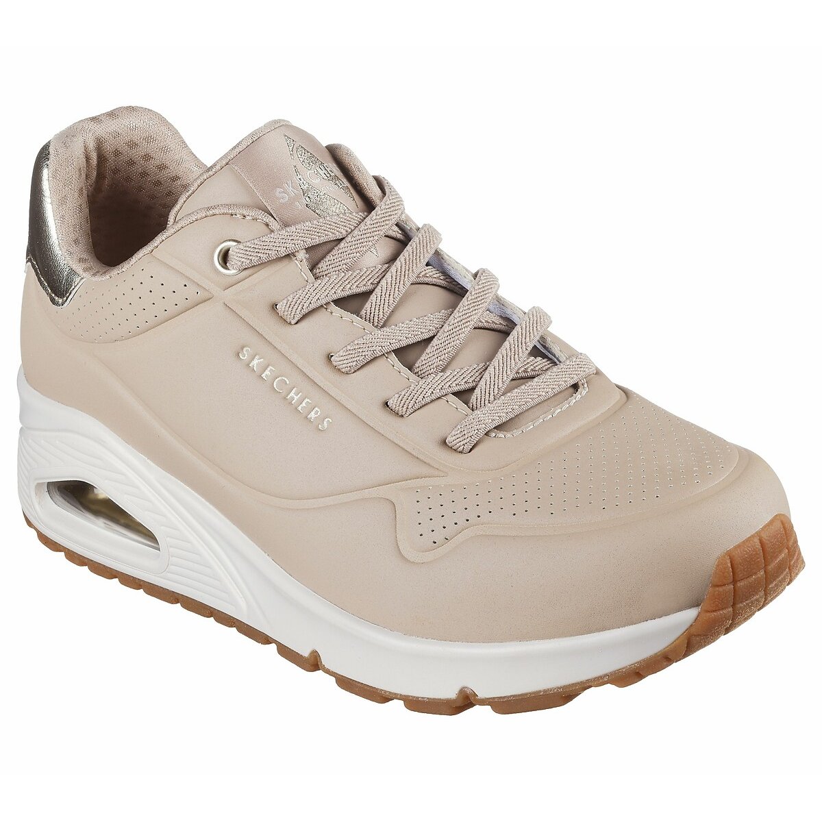 Baskets Uno - Shimmer Away beige rosé, SKECHERS