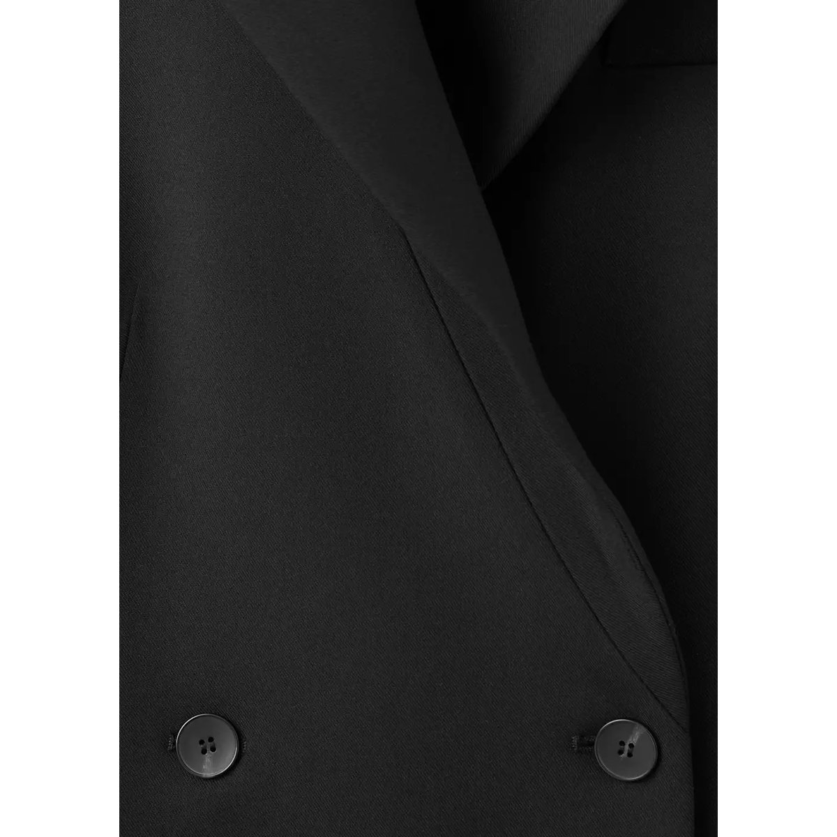 Robe style blazer à double boutonnage noir, MANGO