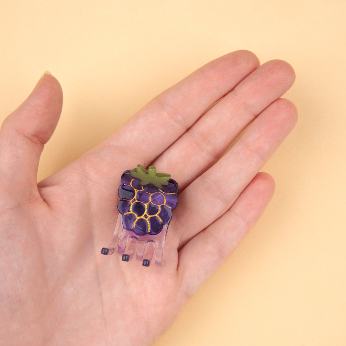 Mini pince à cheveux Mûre violet, COUCOU SUZETTE