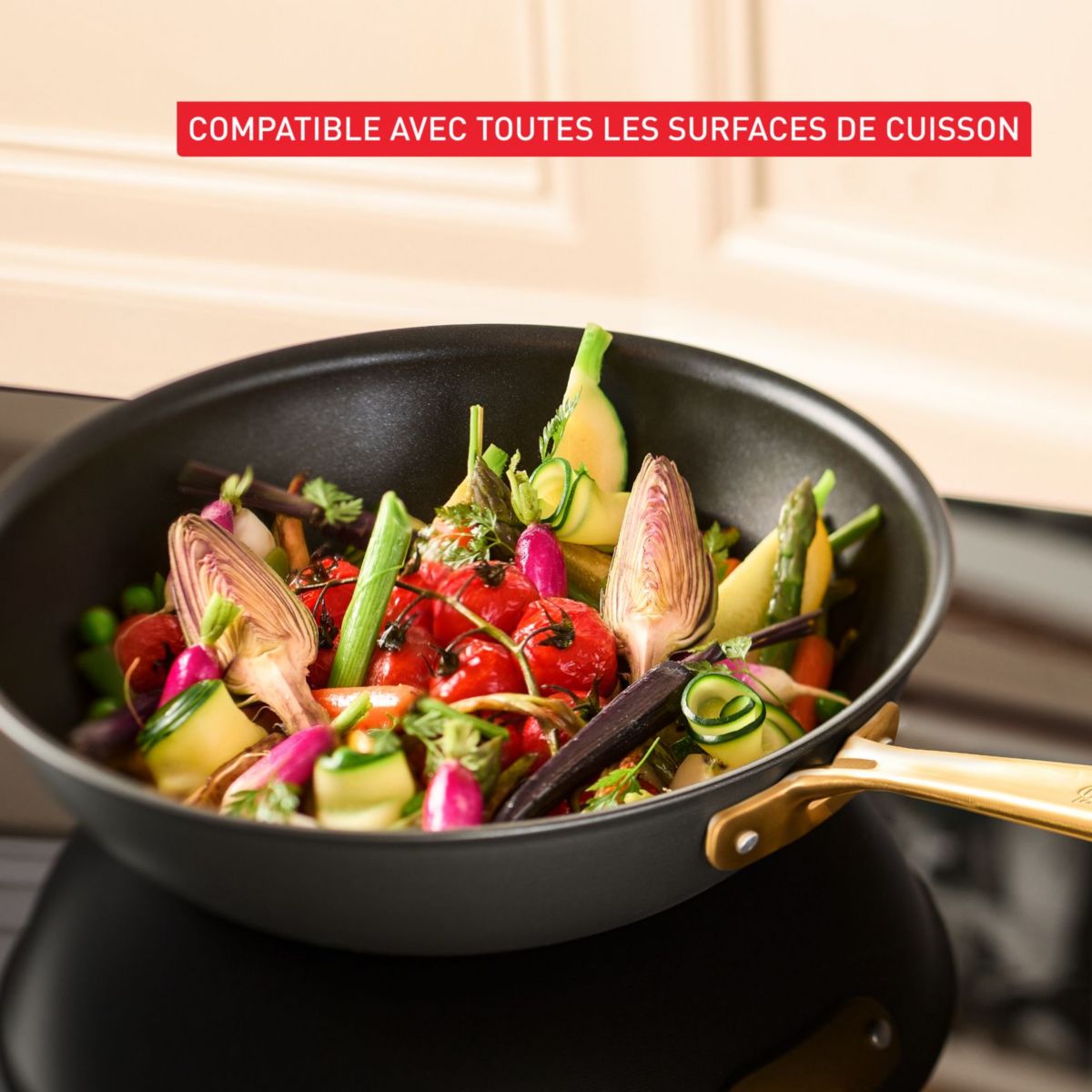 Wok 28cm Bocuse Edition couleur unique, TEFAL