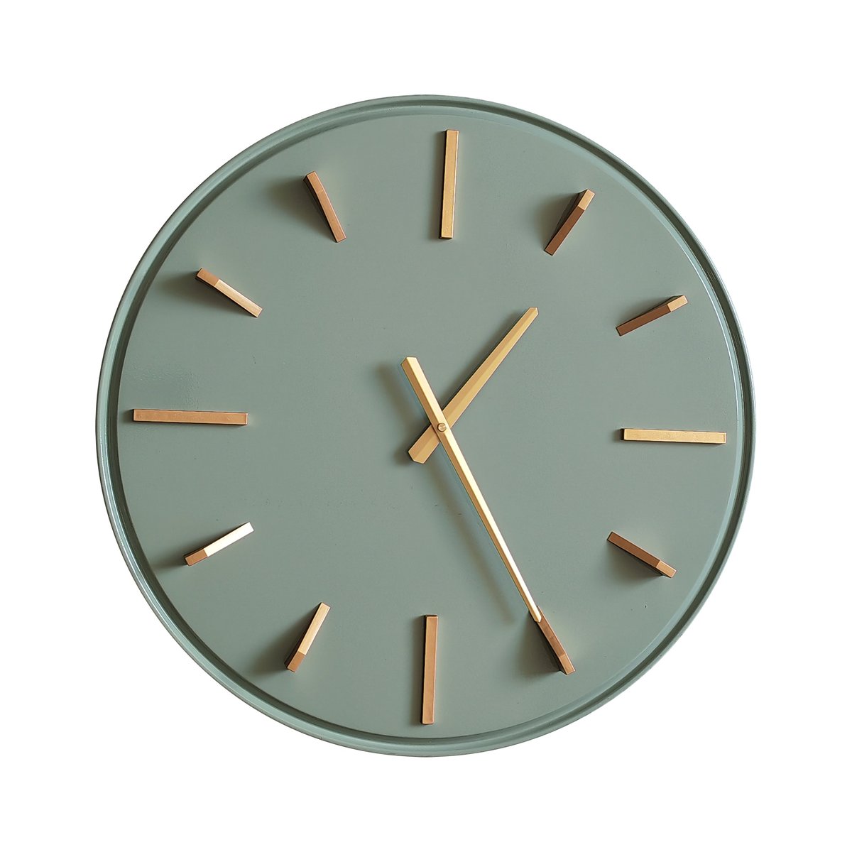 Horloge métal 38cm vert, EMDE