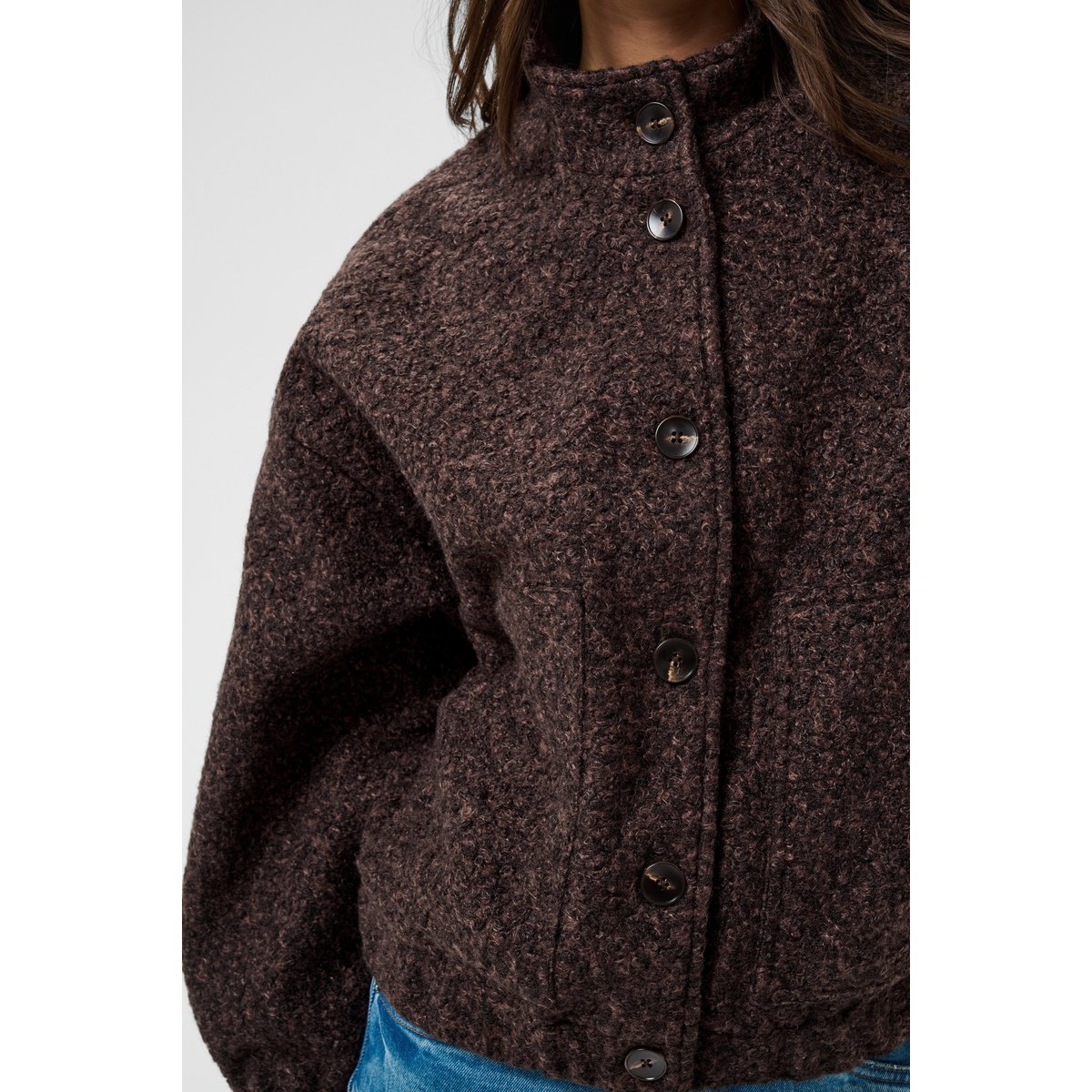 Manteau marron coffee bean melange, KAFFE