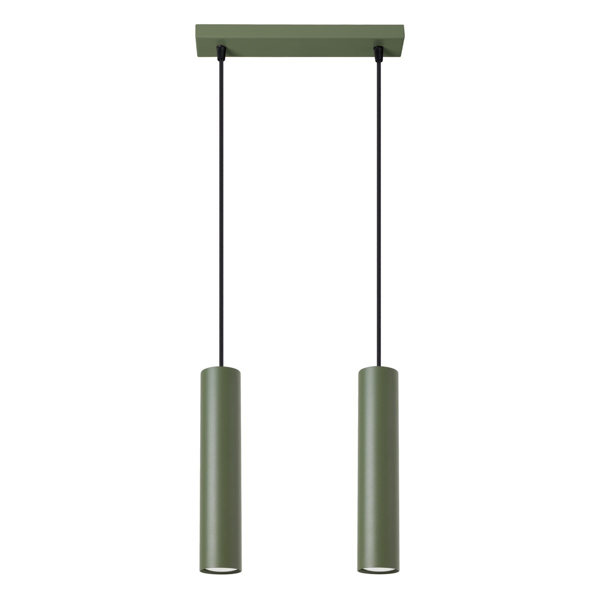 Suspension Acier Vert Olive GU10 2 Lagos vert, EDEN