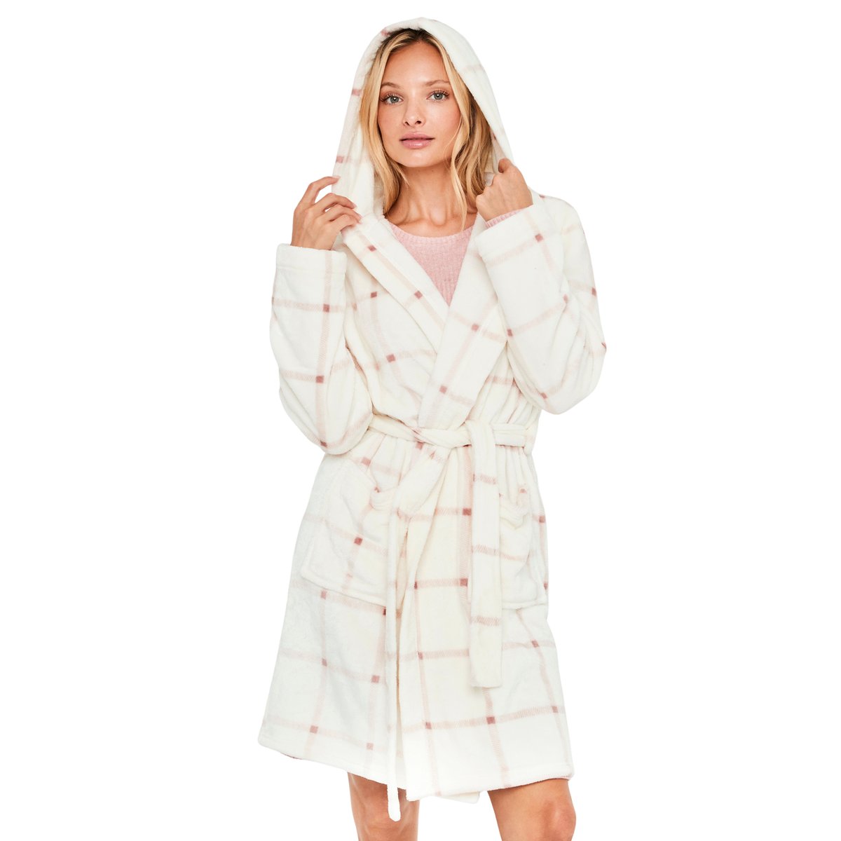 Robe de chambre à capuche PC2 ivoire, SELMARK