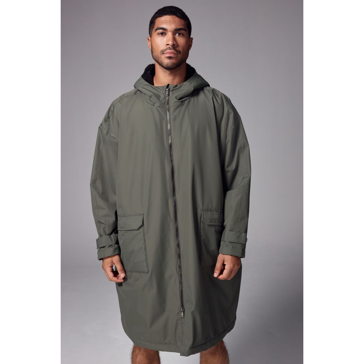 Veste peignoir active swim vert kaki, NEXT
