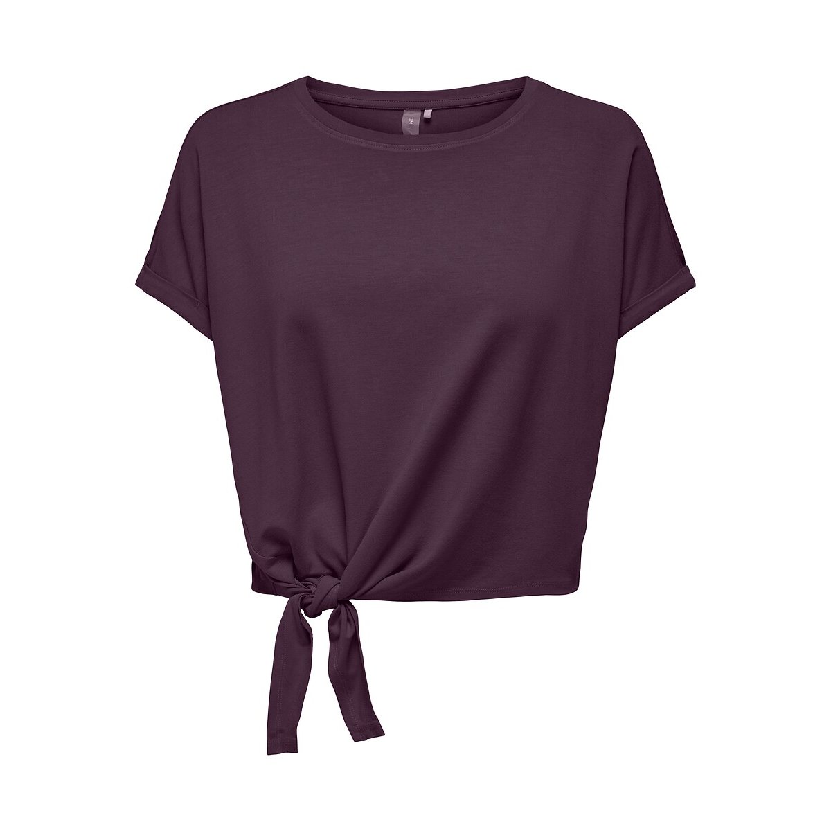 T-shirt avec détail nœud Jab violet, ONLY PLAY