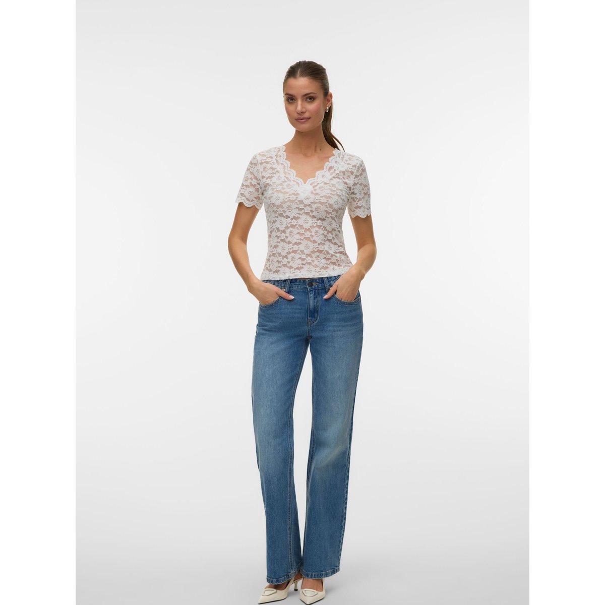 Top star white, VERO MODA