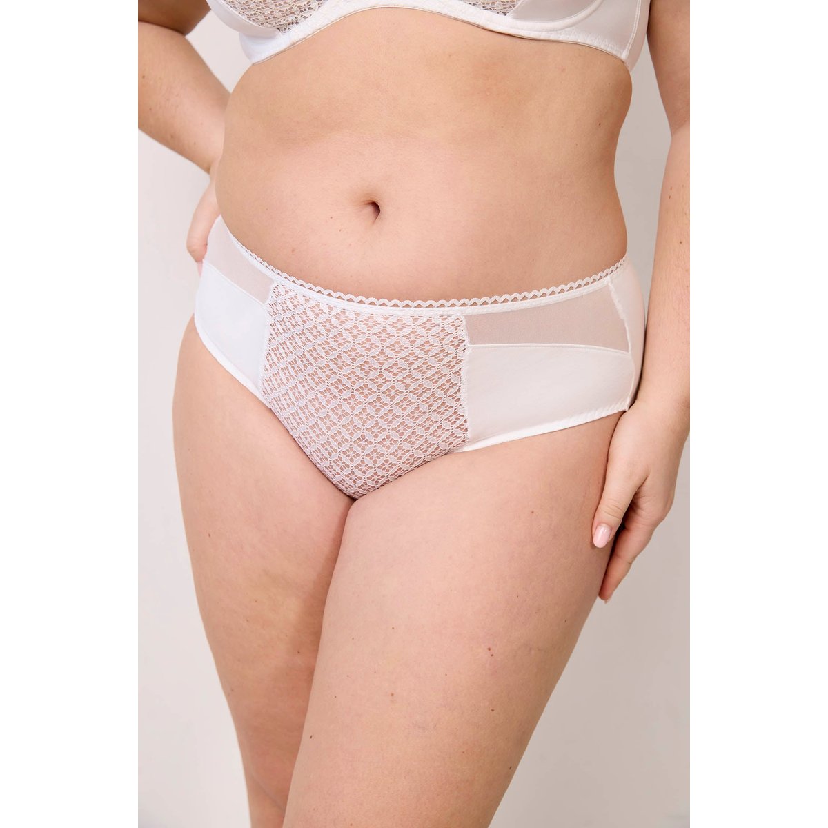 Shorty en dentelle MEMORIES blanc, MAISON LEJABY