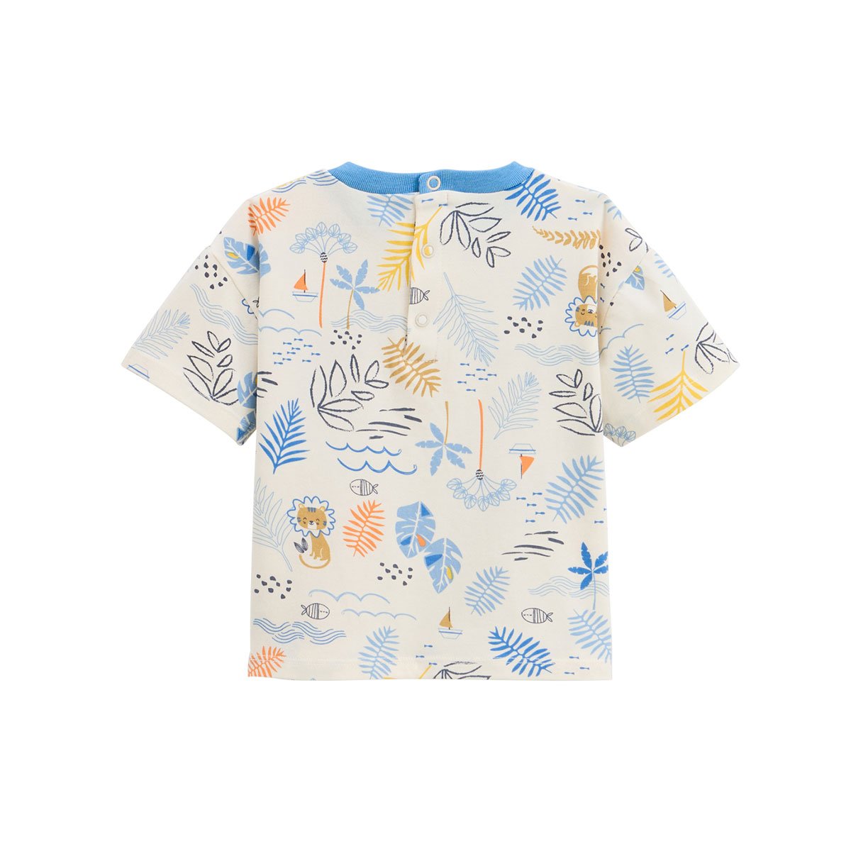 T-shirt enfant Biscarosse bleu, PETIT BEGUIN