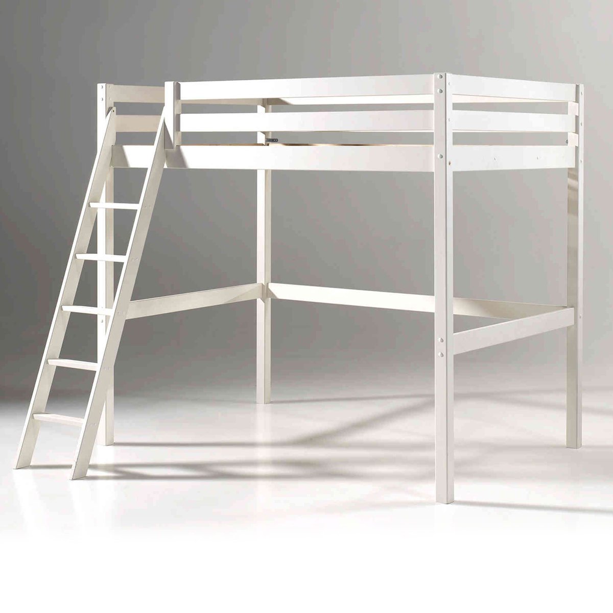 Lit mezzanine laqué blanc, TERRE DE NUIT