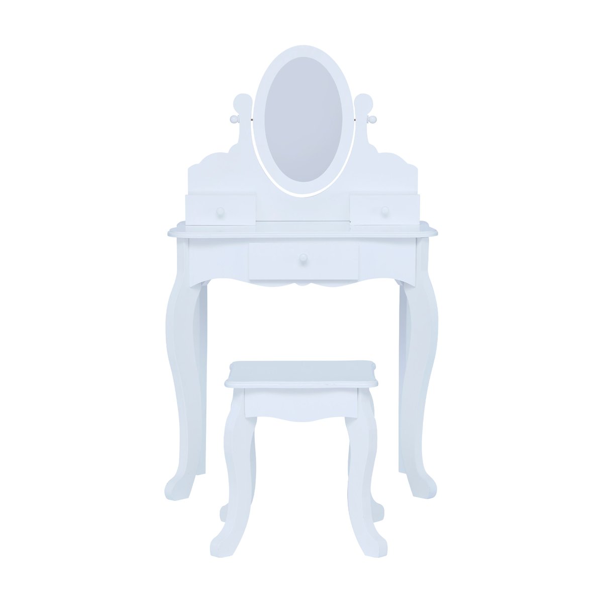 Coiffeuse Enfant Tabouret LITTLE PRINCESS blanche, TEAMSON KIDS