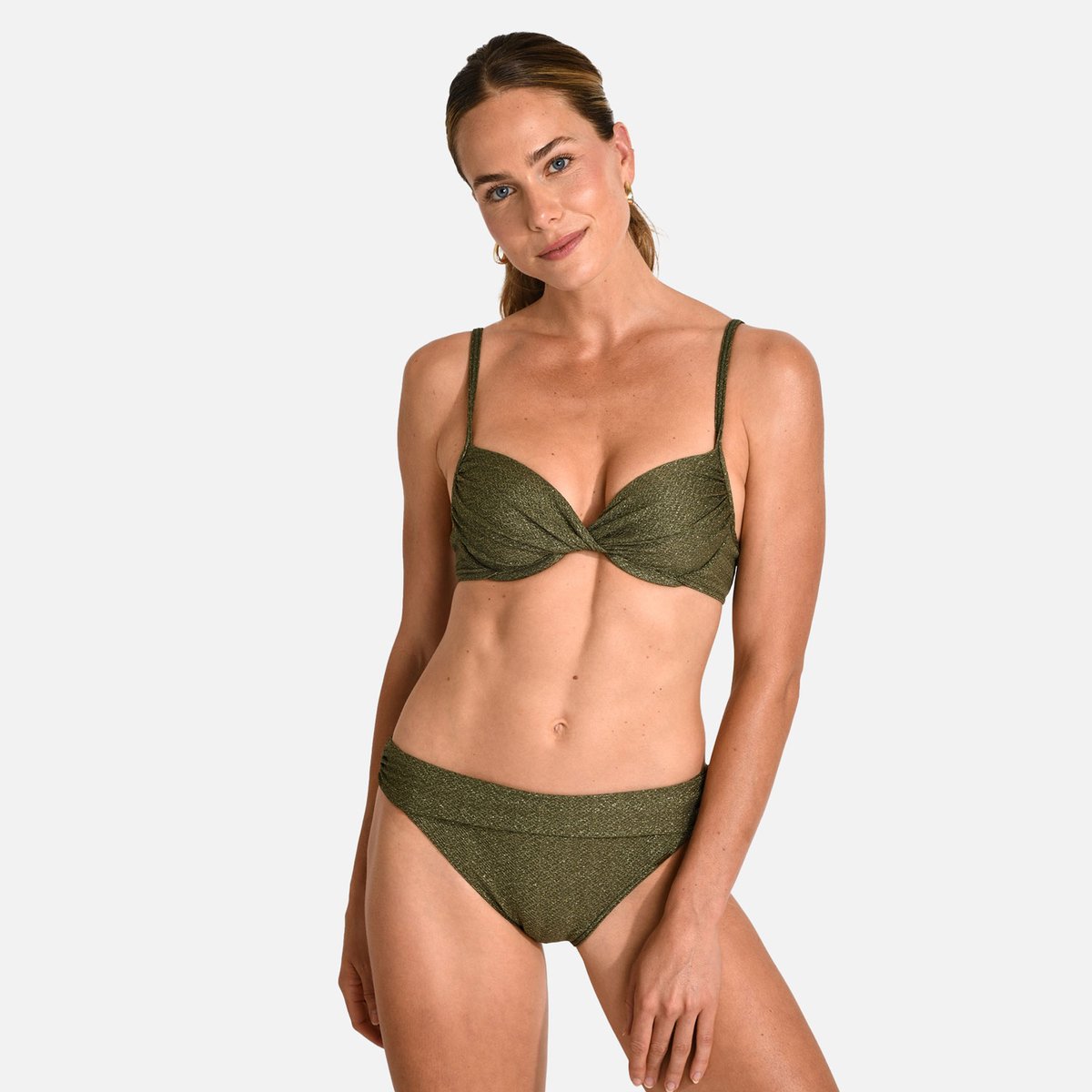 Haut de maillot armaturé Praline - DORADAS kaki, LIVIA