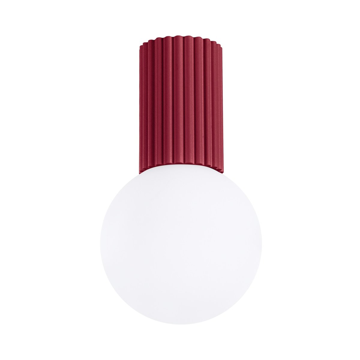 Plafonnier Aluminium Bourgogne G9 1 Halo rouge, EDEN