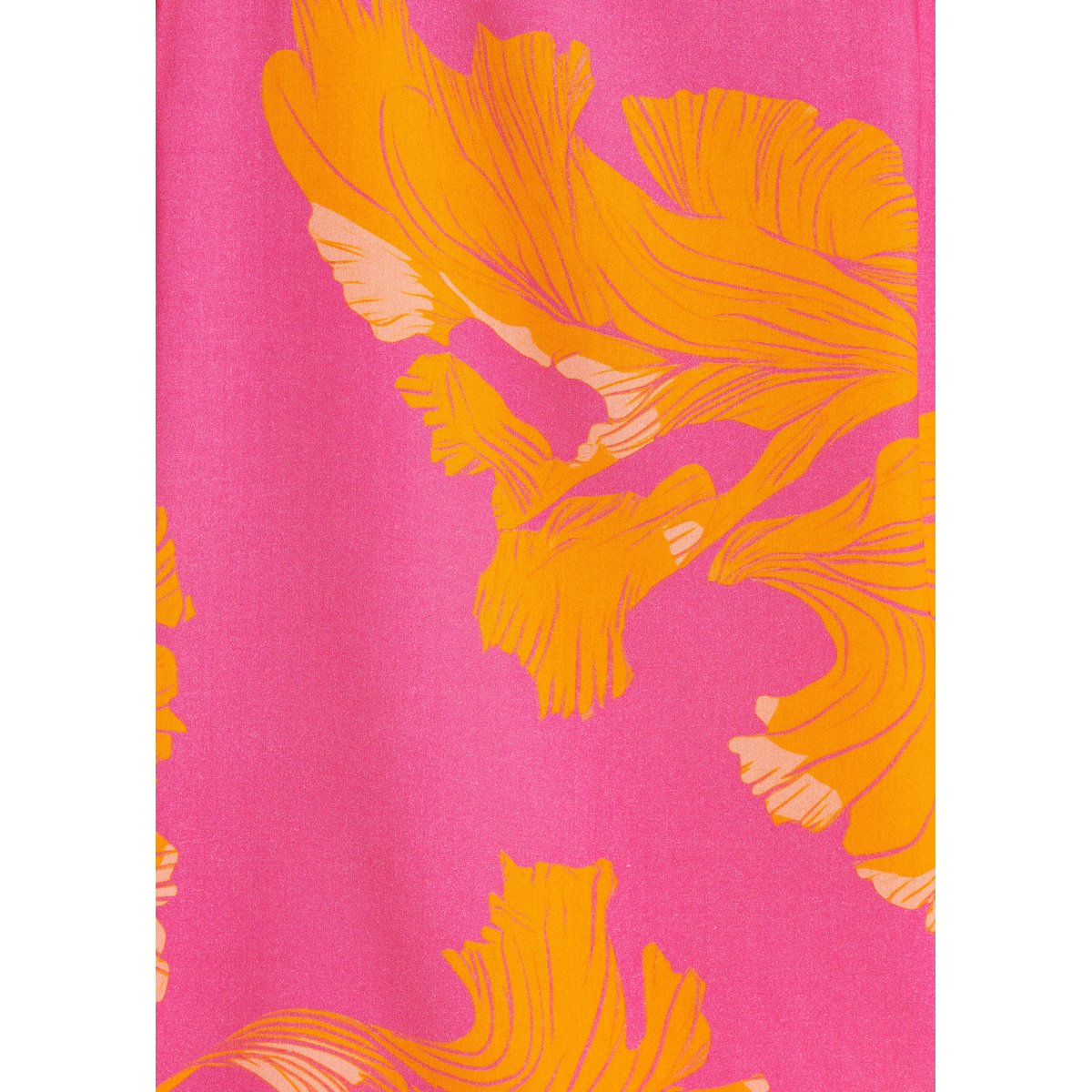 Chemise ample à imprimé fleuri rose/orange, LA FEE MARABOUTEE
