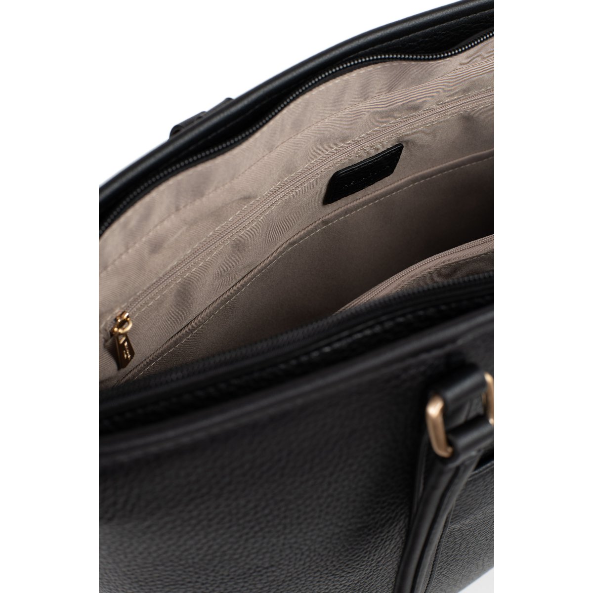 Sac cabas porté épaule  ELLA noir, HEXAGONA