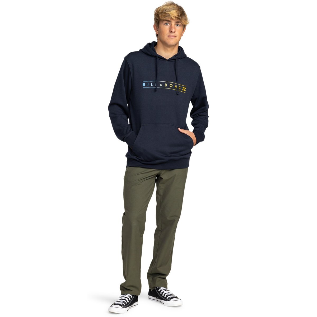 Sweat à capuche UNITY PO bleu navy, BILLABONG
