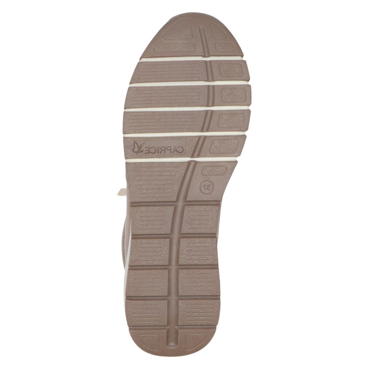 Basket en cuir marron poivre combiné, CAPRICE
