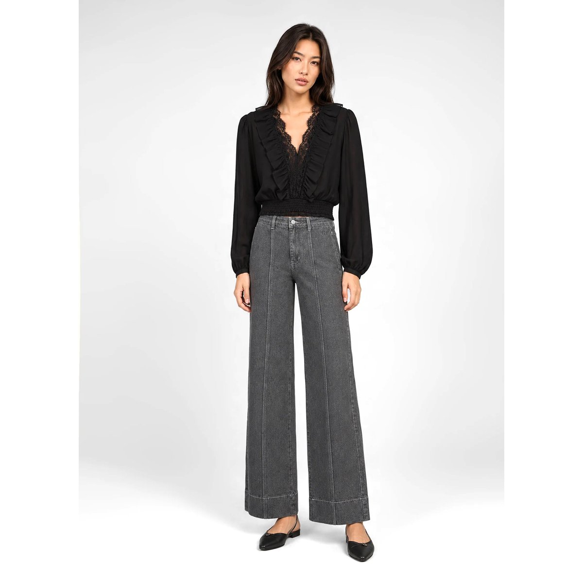 Pantalon PIPLIS gris, AN'GE