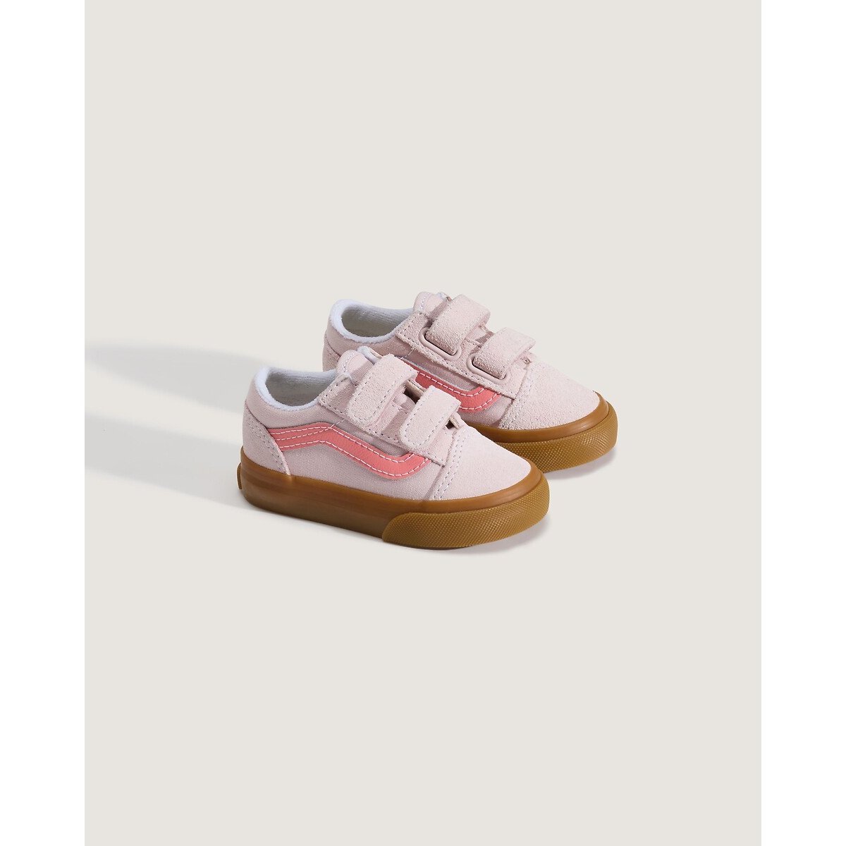 Lage sneakers met klittenband, TD OLD SKOOL V GUM roze, VANS