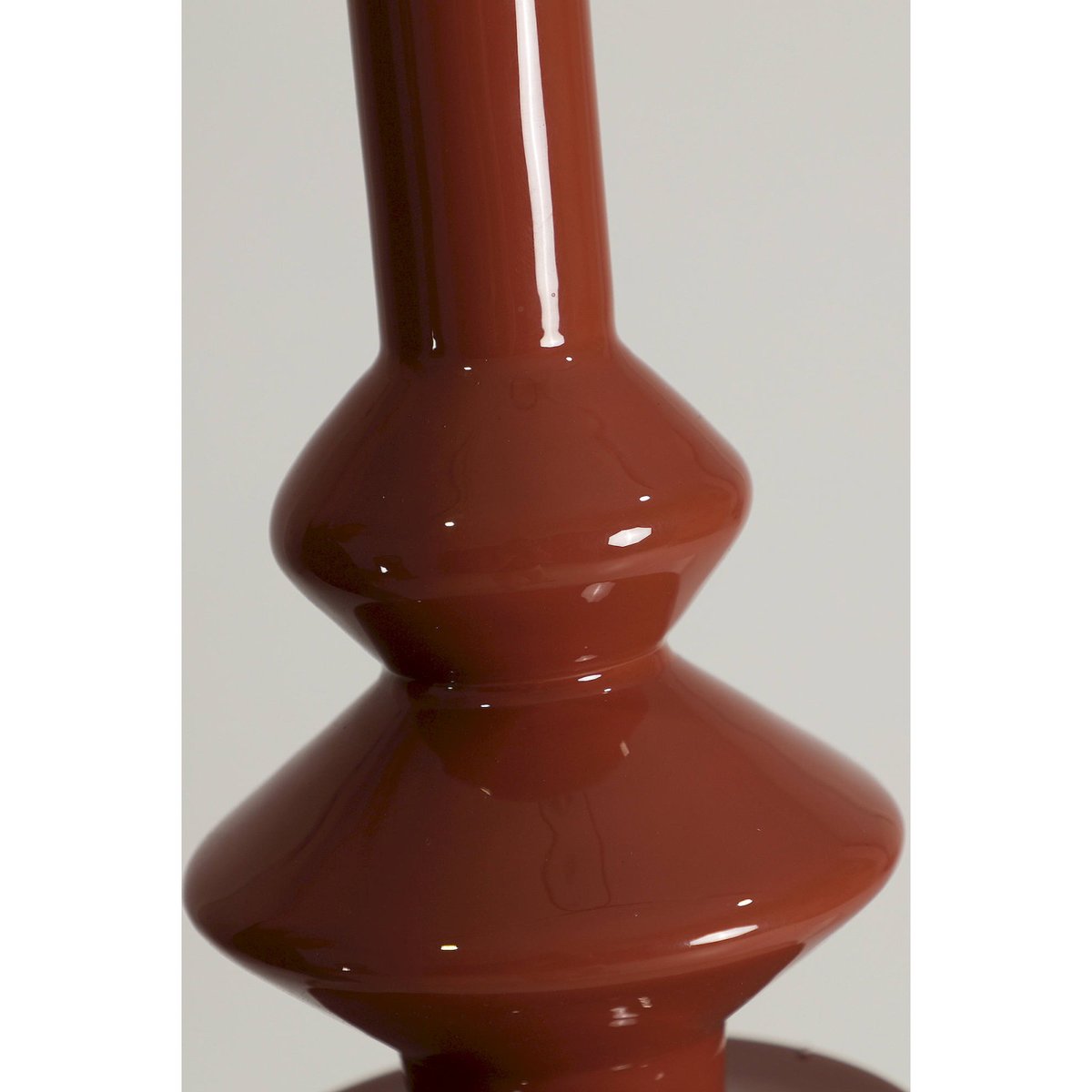 Suspension contemporaine en fer VACIO rouge tuile brillant et beige, RECOLLECTION