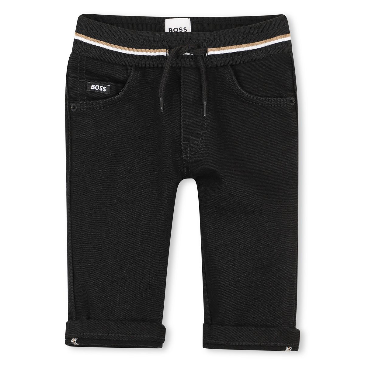 Pantalon en denim black, BOSS KIDSWEAR