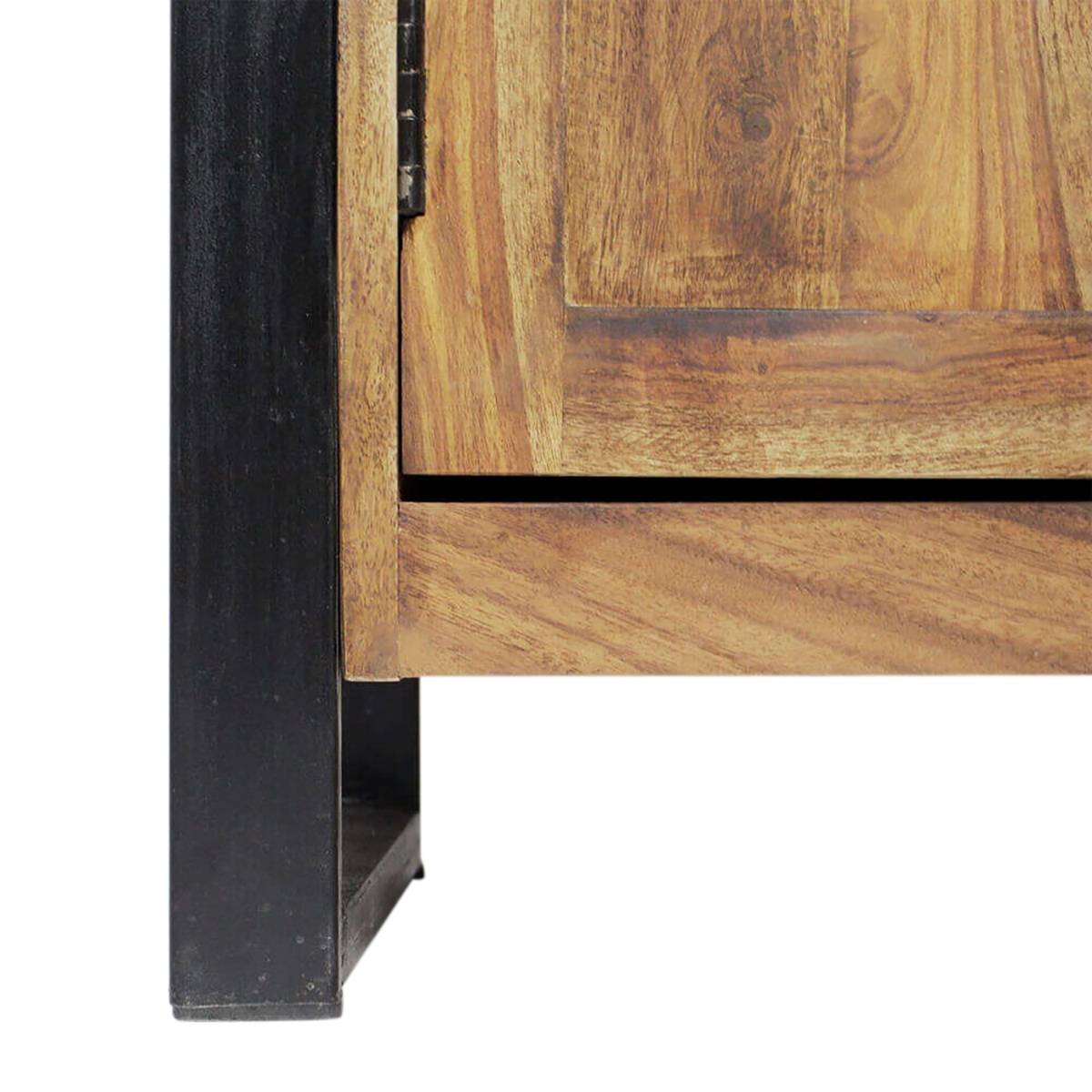 Buffet en bois d'acacia et métal HAVANA bois foncé, MADE IN MEUBLES
