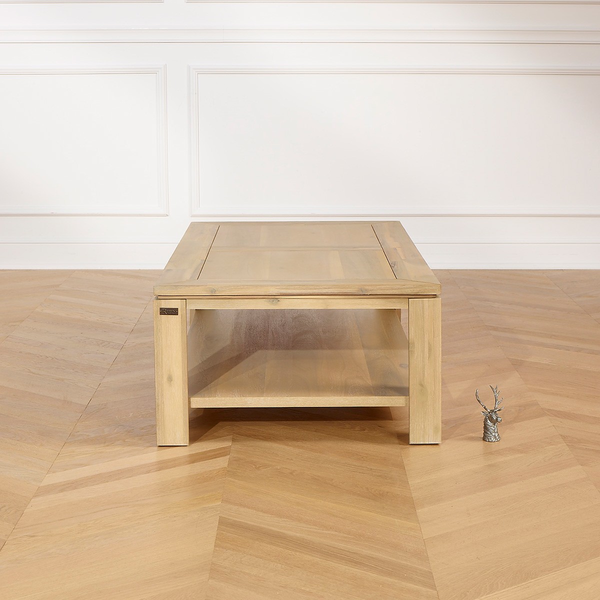 Table basse rectangulaire en acacia ENZO beige, ROBIN DES BOIS