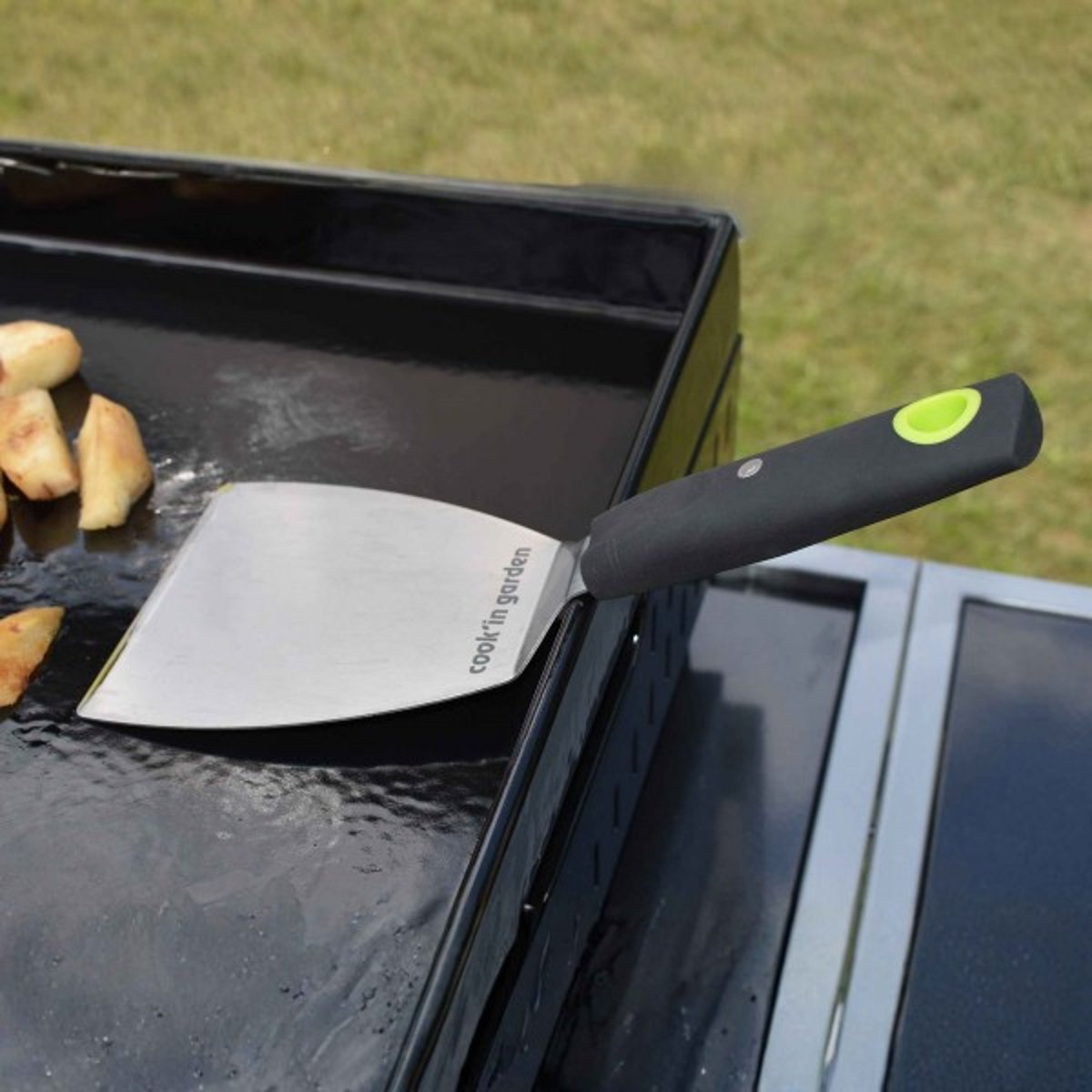 Spatule courte aimantée et équilibrée avec manche souft touch couleur unique, COOK IN GARDEN