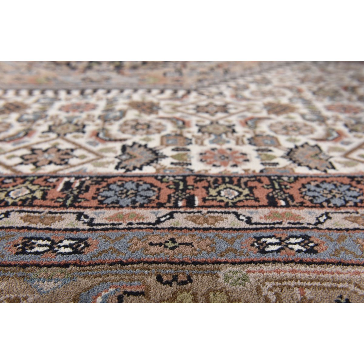 Tapis d'orient classique - BENARES crème marron, THEKO