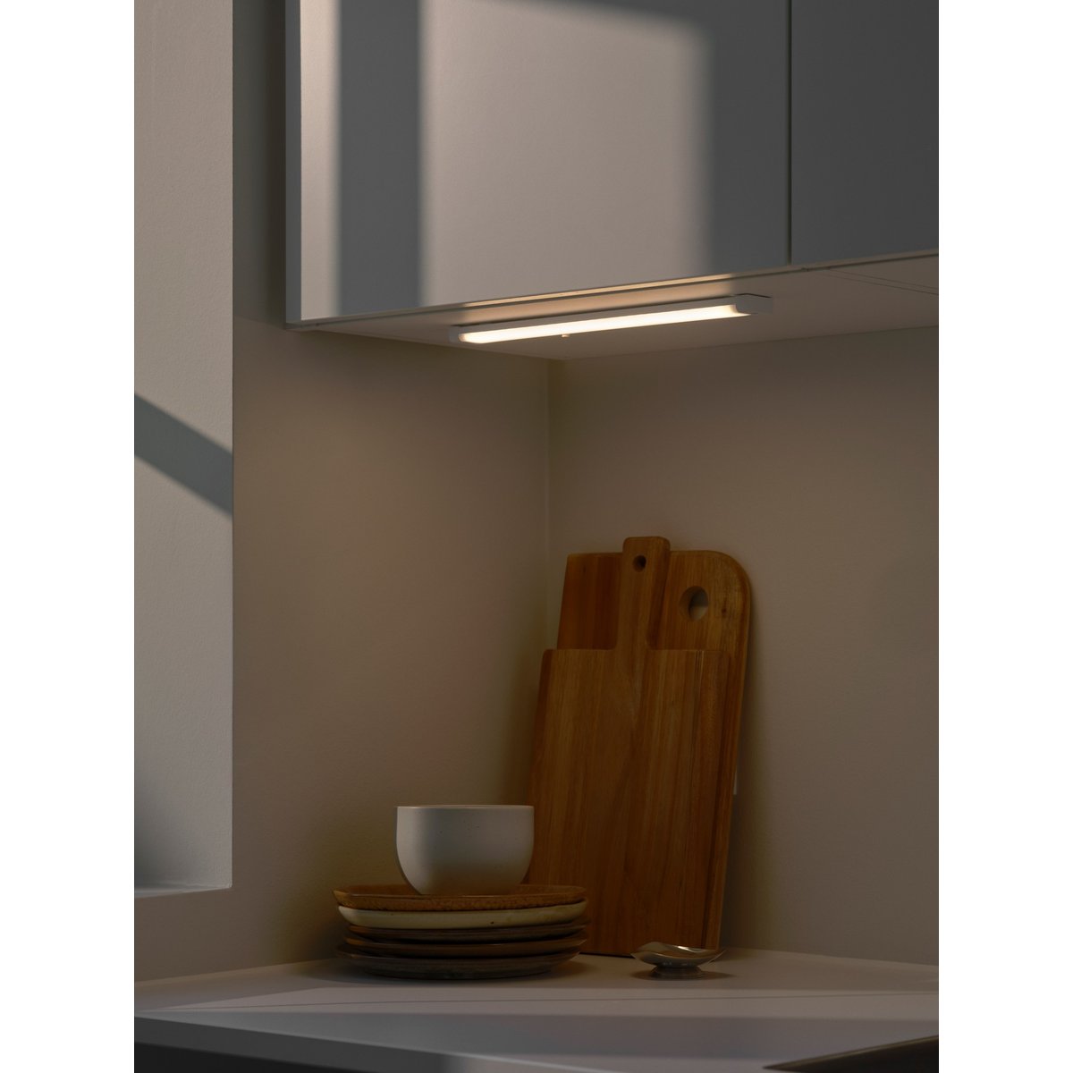 Réglette LED Ultrafine et Rectangulaire pour cuisine en plastique, PRESTON blanc, NORDLUX