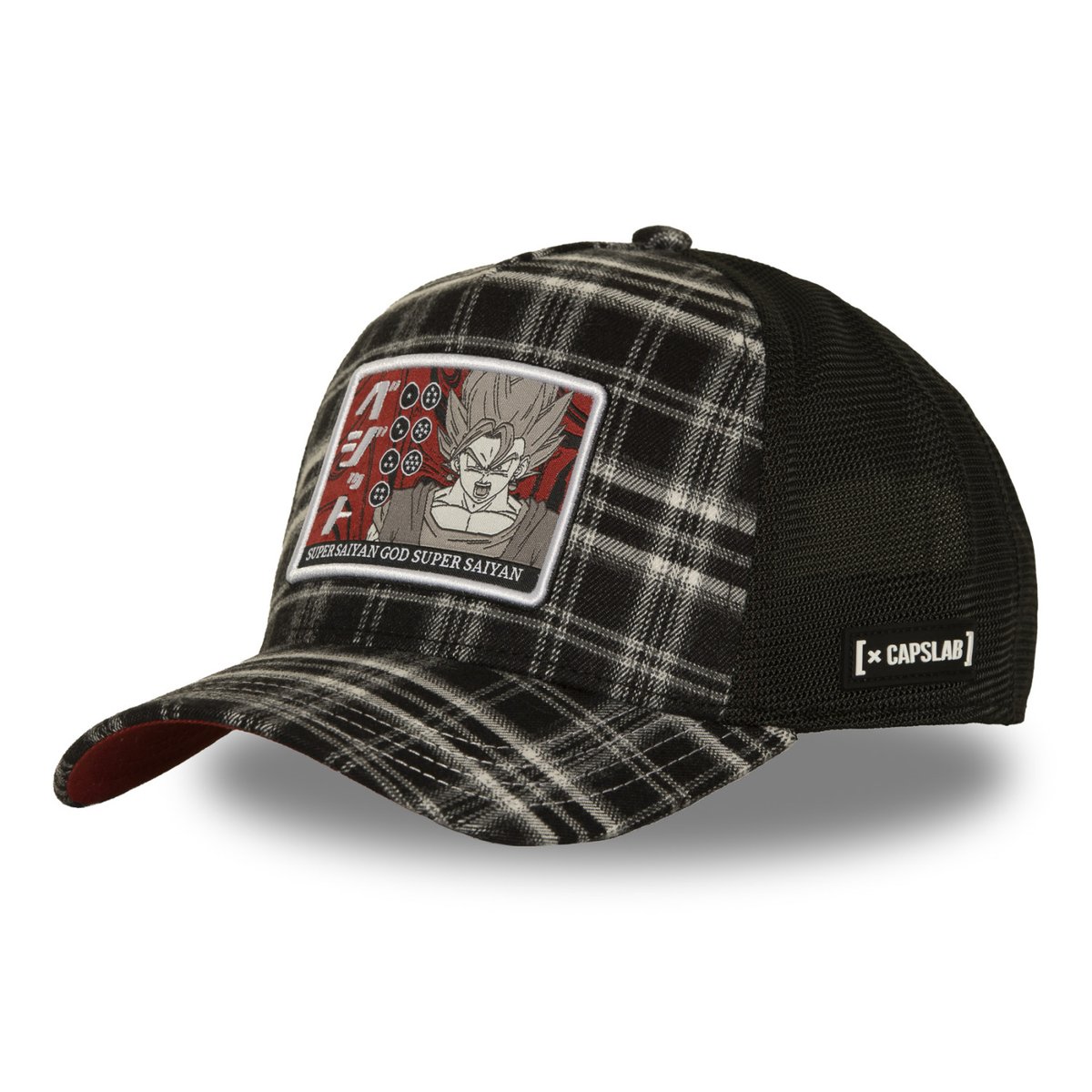 Casquette trucker Dragon Ball Super noir/blanc/rouge/gris, CAPSLAB
